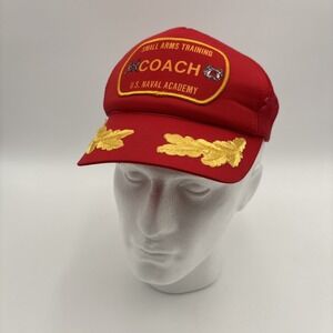 Vintage U.S. Naval Academy Small Arms Training Coach Trucker Hat Adjustable OSFA